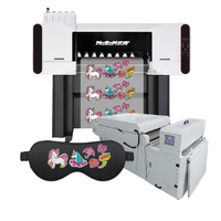 Imprimante DTF personnalisée Imprimante DTF 70cm Quatre têtes d'impression I3200 avec secoueur et sécheur Piwder Imprimante DTF A3 de bureau