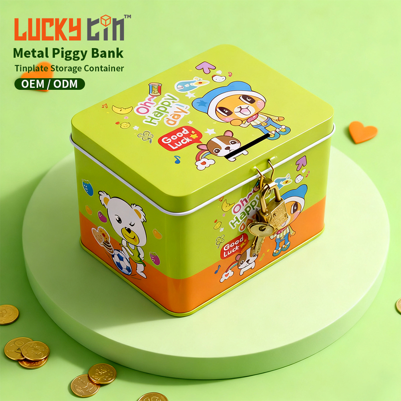 Factory Custom Tinplate Open Money Box