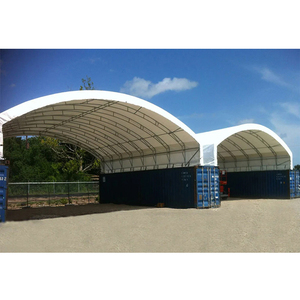 Carpa de Almacenamiento Impermeable de PVC con Doble Estructura de Acero Galvanizado para Contenedores de Envío de 20 y 40 Pies de Montaje Rápido - Product Image 3