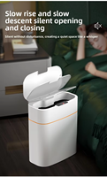 Poubelle à capteur sans contact, poubelle intelligente, bac à déchets automatique pour cuisine, maison, salle de bain, OEM ODM
