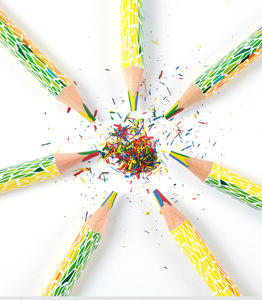 Custom Triangle Rainbow Mixing Color <b>Pencil</b> Colored <b>Pencils</b> Product - Product Image 3