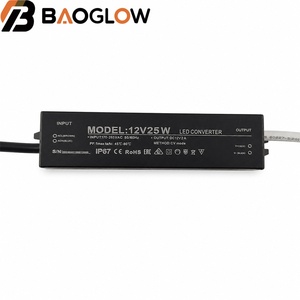 แหล่งจ่ายไฟแบบสวิตชิ่งกันน้ำขนาดเล็ก IP67 รองรับแรงดันไฟฟ้าเข้ากว้าง DC12V/24V 15W-60W ประสิทธิภาพสูง แรงดันคงที่ สำหรับไฟ LED Strip - Product Image 6