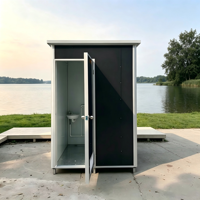 Cabine de toilettes préfabriquée portable, mini-maison, toilettes de camping, douche, siège de toilette, toilettes à la turque, salle de bain mobile