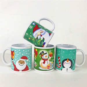 Taza de Café Navideña de Porcelana Popular Barata al por Mayor de 11 oz con Logotipo Personalizado Impreso, Apta para Lavavajillas y <span class=keywords><strong>Microondas</strong></span>, Promocional para Negocios - Product Image 5