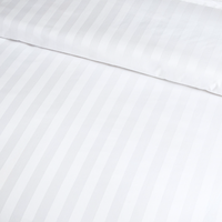 Parures de lit en satin rayé tissé 100 % coton biologique respirant, très demandées, pour hôtels et vente en gros de tissus de literie