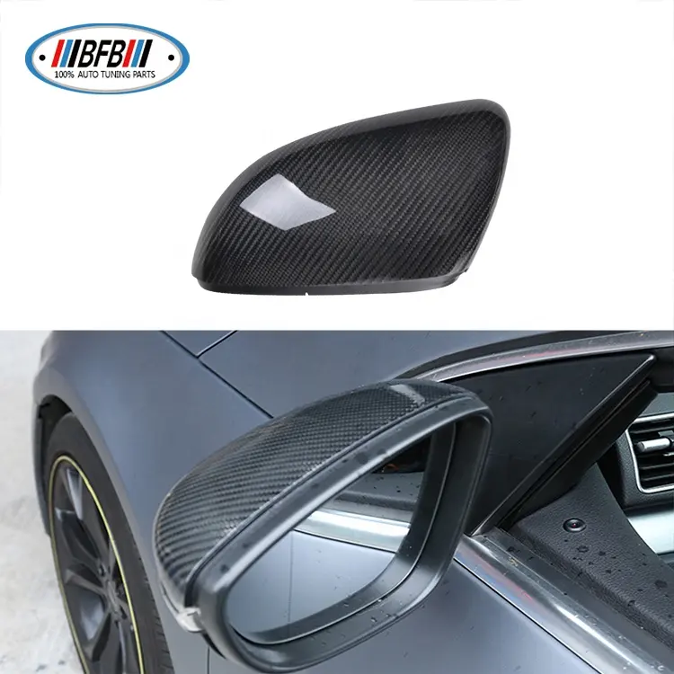 Volkswagen Golf 6 GTI için yedek tipi karbon Fiber ayna kapağı bankası Hatchback 4-Door 2009-2013