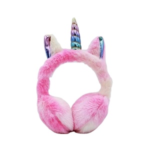 CPC <span class=keywords><strong>licorne</strong></span> en peluche chaud casque filles hiver fourrure <span class=keywords><strong>cache</strong></span>-oreilles femmes <span class=keywords><strong>oreille</strong></span> couverture chauffe femmes bandeau jouets cadeaux d'anniversaire - Product Image 1