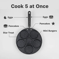 Tersedia berbagai ukuran mudah dibersihkan bebas Bpa aluminium Jepang Tamagoyaki (omelet) panci Pancake kreatif antilengket
