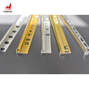 Fengfan a forma di V parete di rivestimento <span class=keywords><strong>per</strong></span> <span class=keywords><strong>piastrelle</strong></span> ad angolo oro cromato ceramica alluminio flessibile <span class=keywords><strong>per</strong></span> pavimento bordo ondulato - Product Image 2
