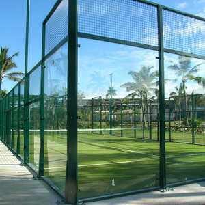 Pista de Pádel Premium con Certificación CE, Configuración de Grado Torneo de 20x10m con Paredes de Vidrio Templado Certificado CE y Instalaciones Auxiliares - Product Image 1