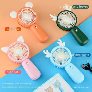 Kipas mini genggam, kipas angin mini genggam dengan fungsi ponsel, Senter, usb dapat diisi ulang, Dioperasikan dengan baterai - Product Image 2