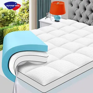 豪华记忆特大床双尺寸高密度挥动泡沫气垫无弹簧床垫，适用于3 4家酒店或家庭
