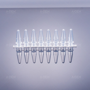 Bandes de Tubes PCR avec Volume de 0.2ml 8 Tubes bande transparente et sans DNAse - Product Image 5