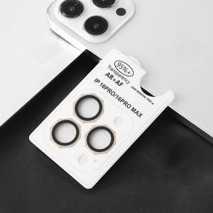 Protection d'objectif d'appareil photo en verre trempé en aluminium métallique anti-reflet Polygon AR + AF pour iPhone 11 12 <span class=keywords><strong>Pro</strong></span> 13 14 15 16 17 <span class=keywords><strong>Pro</strong></span> Max - Product Image 5