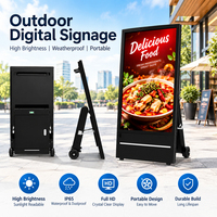 En stock – Kiosque publicitaire numérique LCD portable et étanche de 43 pouces avec écran tactile pour extérieur