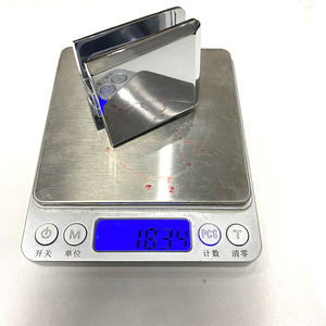 BC U4ソリッドブラスベベルスクエアクロームフレームレスガラスクランプコネクタ8-12mmガラス用シェルフブラケット - Product Image 5