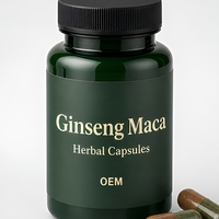 Capsules à base de ginseng et de maca OEM ODM, 60 capsules, complément alimentaire, marque privée