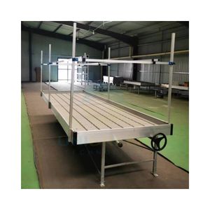 ม้านั่งกลิ้งไฮโดรโปนิกส์พร้อมเสาแนวตั้งและแท่นสำหรับปลูกโต๊ะสำหรับเรือนเพาะชำหรือเรือนกระจก - Product Image 5