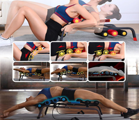 Machine d'extension dorsale pliable multifonctionnelle avec bandes de résistance Machine à squat pour entraînement abdominal pour la salle de sport à domicile