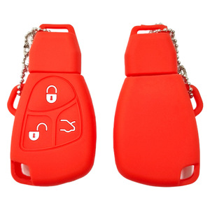 Funda de silicona para llave de coche para <span class=keywords><strong>Mercedes</strong></span> antiguo, funda para llave de coche de 3 botones B200 <span class=keywords><strong>W220</strong></span> S320 Benz E280 E240, regalos novedosos, llavero de coche - Product Image 3