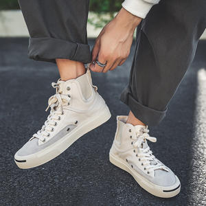 Nueva tendencia 2025, zapatillas deportivas de lona blancas para hombre, de alta calidad y a la moda, transpirables y casuales para caminar - Product Image 5