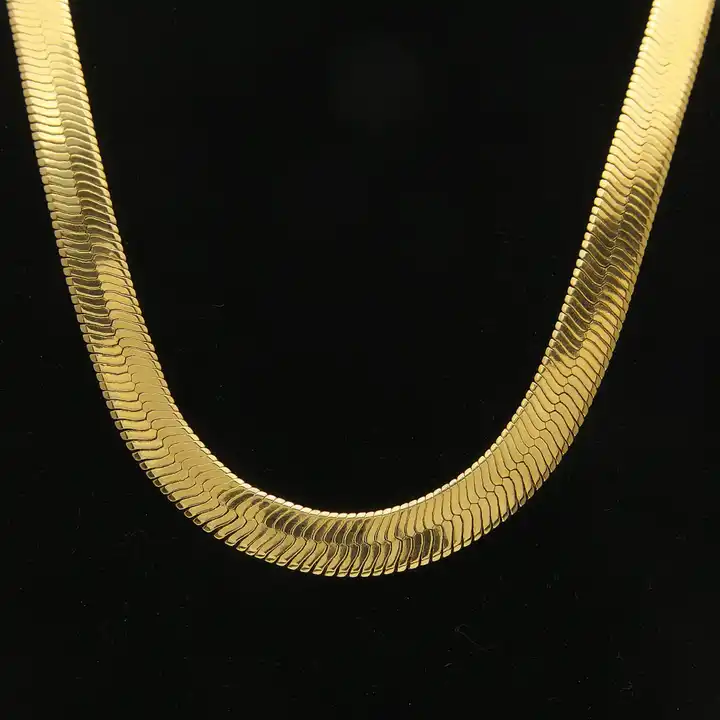 Stainless Steel Herringbone Chain | Gold Herringbone Necklace Men - 4/6/8mm  Stainless - Aliexpress