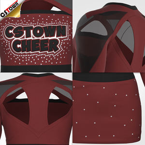 Uniformes de pom-pom girl à manches longues, <span class=keywords><strong>prix</strong></span> d'usine, uniforme de pom-pom girl, Costume de jeune fille - Product Image 4