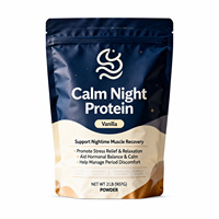 Protéine de Lactosérum en Poudre pour la Nuit, Sachet de 2 lb, Complément Nutritionnel Quotidien, Qualité Alimentaire, Eau Pure, OEM ODM, Marque Privée, Personnalisé, Vrac