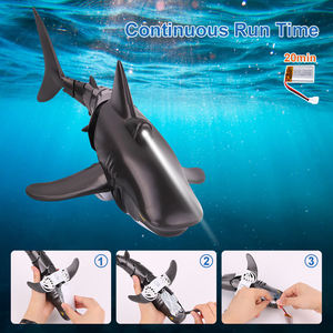 Robot <span class=keywords><strong>sous</strong></span>-<span class=keywords><strong>marin</strong></span> électrique de petite taille pour animaux, piscine, requin, télécommande, natation, bateau requin, requin <span class=keywords><strong>RC</strong></span> - Product Image 2