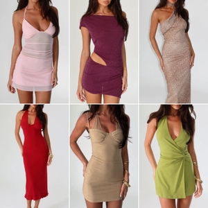 Low Price 2024 Summer European and American Women's Fashion Elegant Slim Fit Clearance Mixed <strong>Dress</strong> Randomly Shipped Inventory