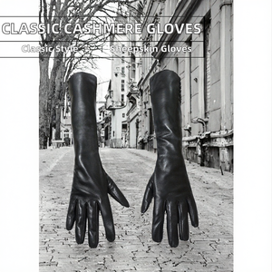 Gants d'hiver en cuir de mouton importé pour hommes et femmes – doublure en cachemire, boucle en métal, respirants, pour le sport et les voyages - Product Image 2