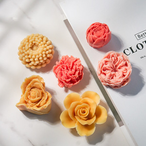 Nuove Idee Fai-da-te: Stampo in Silicone 3D per Candele Aromaterapiche a Forma di Fiore, Peonia e Rosa, per Pietre Profumate e Sapone - Product Image 1