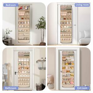 Sac de rangement suspendu multifonctionnel pour chaussures, grande capacité, 8 étages, 14 poches, à suspendre derrière la porte, pour l'organisation des chaussures - Vente chaude - Product Image 5
