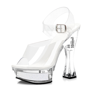 Sandali con Tacco a Spillo da 14cm Stile Esotico e Gotico, Scarpe Erotiche da Letto, Accattivanti per Drag Party, Nightclub e Bar - Product Image 3