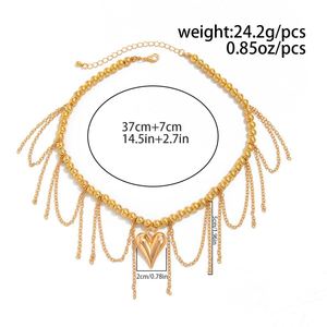 Collier Pendentif Polyvalent en Alliage de Perles avec Pompons Perlés, Longueur Réglable pour Femmes et Filles, Personnalisé et Minimaliste - Product Image 6