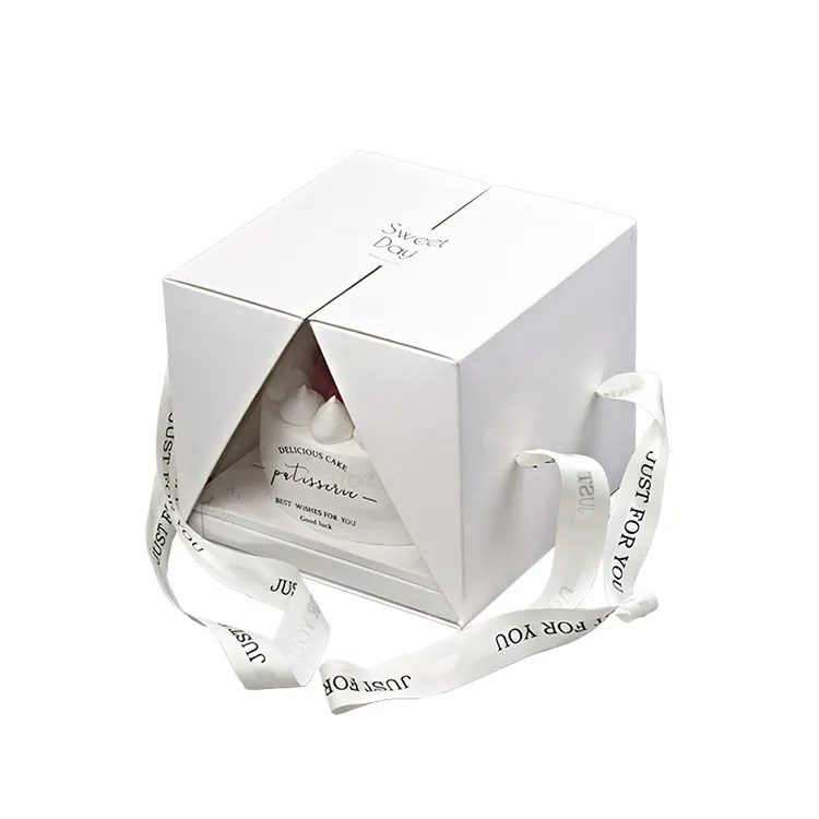 ポータブル68インチ透明ケーキボックス誕生日包装ボックスプレミアムティラミスクリームムースクリアプラスチックケーキボックス