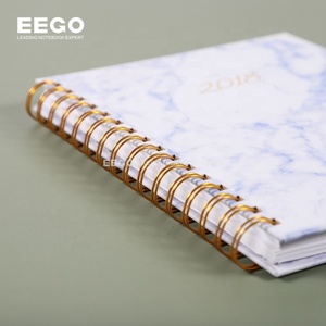 Planificateur de <span class=keywords><strong>budget</strong></span> d'étudiant d'école de taille A5 de luxe couverture rigide personnalisée d'impression polychrome avec reliure et boîte de spirale de bobine d'or - Product Image 3