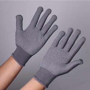 13 ölçer Polyester örme çift taraflı kaymaz mavi PVC noktalar kaplı nefes emek güvenliği çalışma eldivenler - Product Image 2