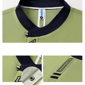 Uniforme Elástico para <span class=keywords><strong>Servicio</strong></span> Doméstico, Hospital, Hotel, Limpieza, Conjunto de Blusa y Pantalón a Rayas con Cuello en V, Marca Privada - Product Image 6