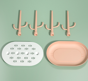 Estante de secado de botellas de bebé, con escurridor, soporte superior para botellas - Product Image 4