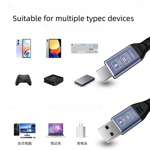 <span class=keywords><strong>Cable</strong></span> DFX Premium USB 3.2 Tipo C a A de 10 Gbps, 90 cm, 22AWG, <span class=keywords><strong>Cable</strong></span> de Carga Rápida Compatible con CarPlay y <span class=keywords><strong>Android</strong></span> <span class=keywords><strong>Auto</strong></span> - Product Image 3