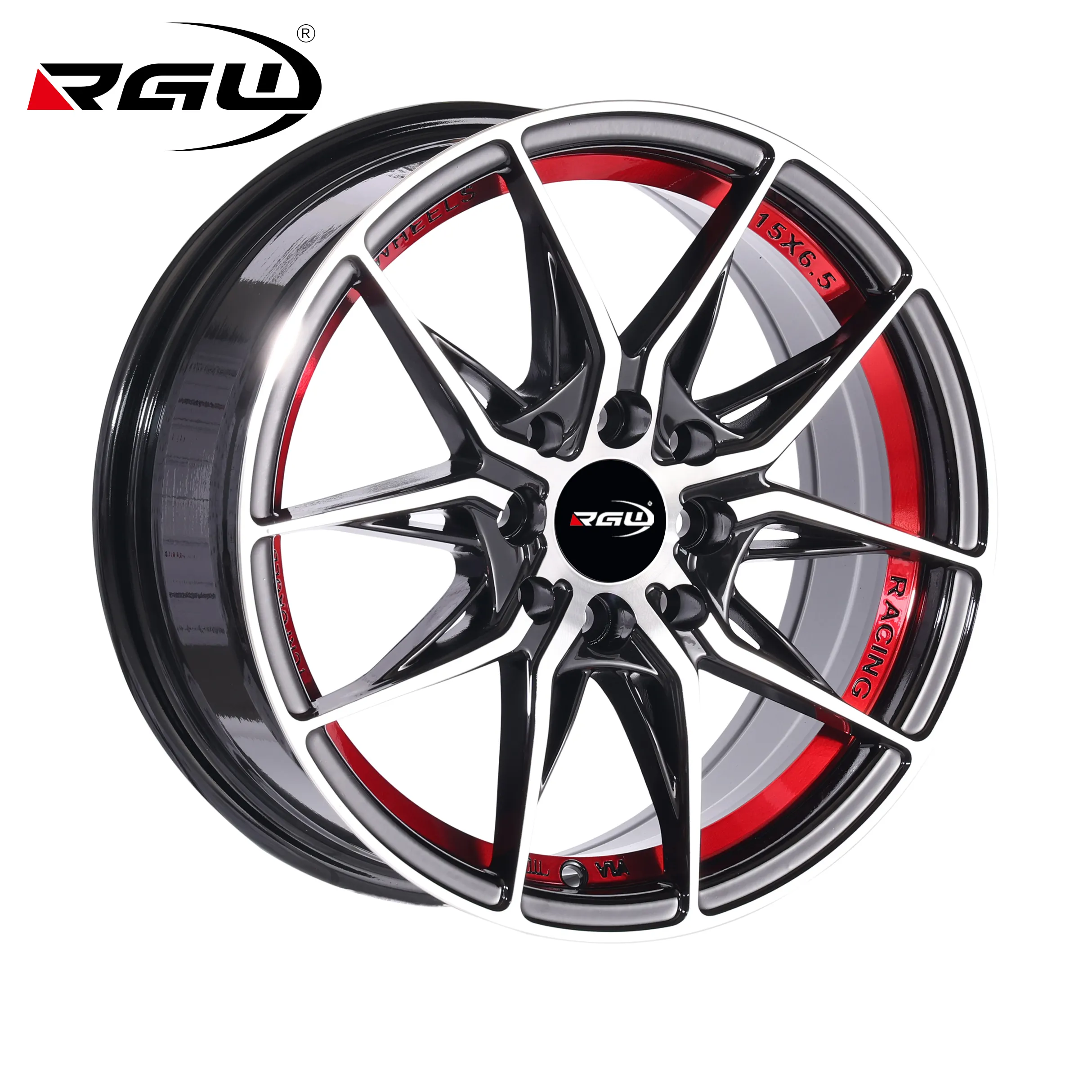 8809 Rin 15x8 15x9 15Inch 4x100 4 Lugs Car Mag Sport Rim 13 14 15 16 17 18 Inch 4 Holes 100mm Wheels