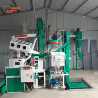 Machine à riz automatique complète 5 en 1, moteur commercial à haute efficacité, moulin à riz avec capacité de 1200 kg/h