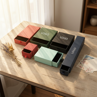 Recycelbare Graue Hartkarton-Schiebeladebox, Premium-Geschenkverpackung für Schmuck und Uhren, mit Schaumstoffeinlage, Individuell Anpassbar