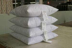 <span class=keywords><strong>Oreiller</strong></span> d'insertion de plumes de canard personnalisé en usine Inserts de coussin 18x18 pouces avec housse en coton - Product Image 2