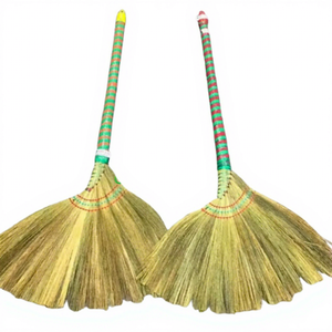 Vietnamese Lightweight Grass <b>Broom</b> Soft Bristles Eco-Friendly Home Toilet Furniture Floor <b>Indoor</b> Outdoor Cleaning Custom - Product Image 1