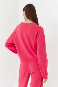 Cárdigan Casual de Punto GCS para <span class=keywords><strong>Mujer</strong></span>, 100% Cachemira Pura, Botones, Ecológico, Cuello en V, Corte Holgado, Hombros Caídos - Product Image 6