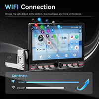 Layar Sentuh Mobil 7 Inch Single Din Model Piano Key Universal dengan Carplay, Bluetooth, Navigasi, dan Kamera Mundur