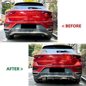 Séparateur de diffuseur de pare-chocs arrière en ABS noir brillant <span class=keywords><strong>T</strong></span>-<span class=keywords><strong>Roc</strong></span> pour <span class=keywords><strong>accessoires</strong></span> de voiture <span class=keywords><strong>VW</strong></span> <span class=keywords><strong>T</strong></span>-<span class=keywords><strong>Roc</strong></span> 2018-2022 - Product Image 2