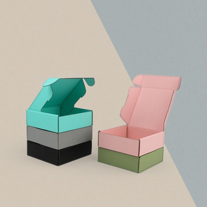 Xjt Giấy gợn sóng đơn giản cá nhân bao bì giấy cứng tùy chỉnh hộp quà nhỏ với logo in - Product Image 2